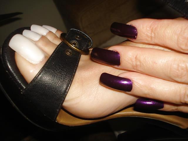 24P Sexy Long Nails And Toes