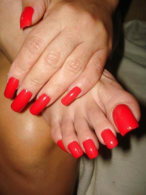 24P Sexy Long Nails And Toes