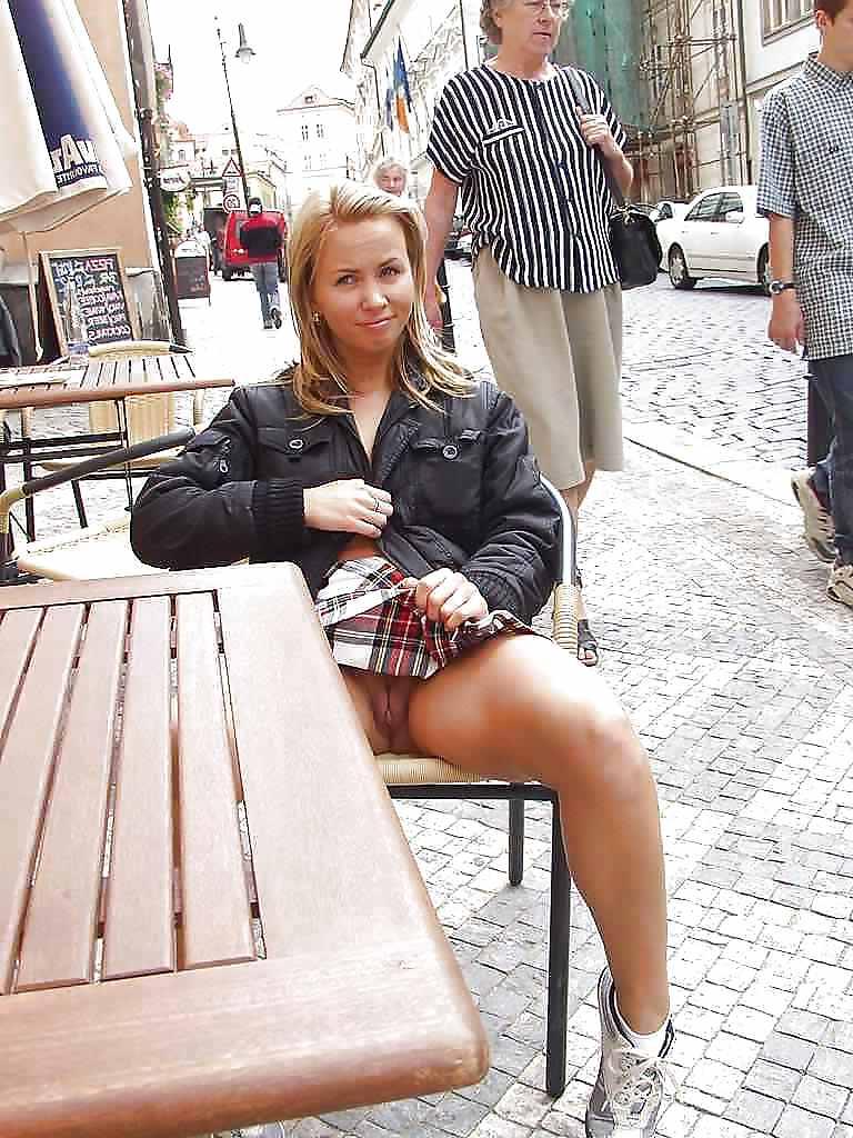 25P Upskirt At The Restaurant 1