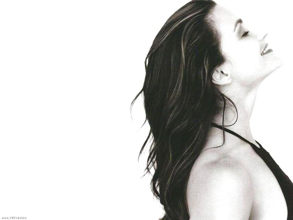 12P XES  SEX IN THE CITY BOMBSHELL KRISTIN DAVIS IN B&W