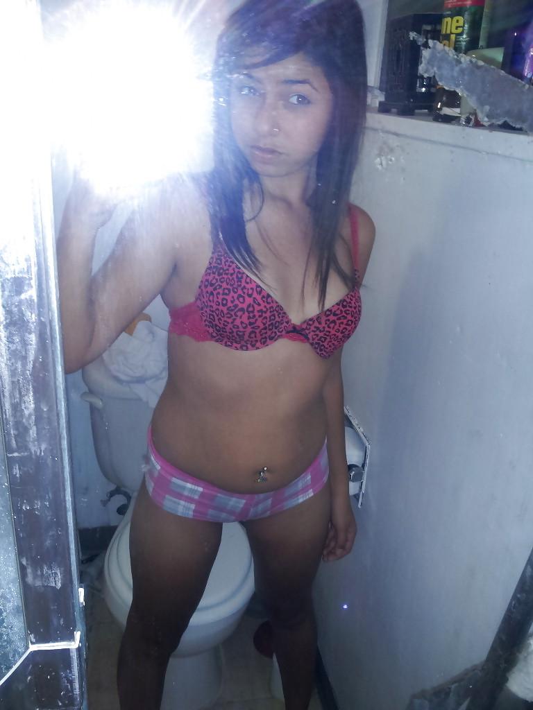 25P Cute Whore Girl Self Shot At Home