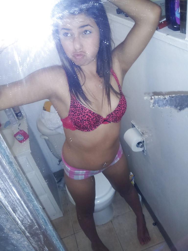 25P Cute Whore Girl Self Shot At Home