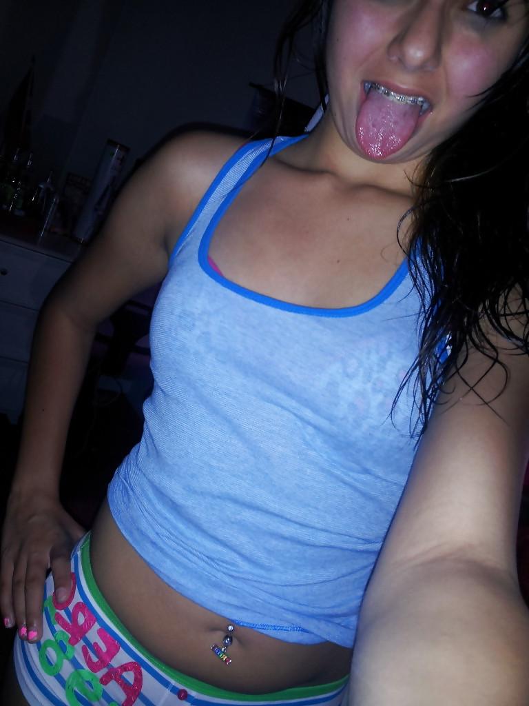 25P Cute Whore Girl Self Shot At Home