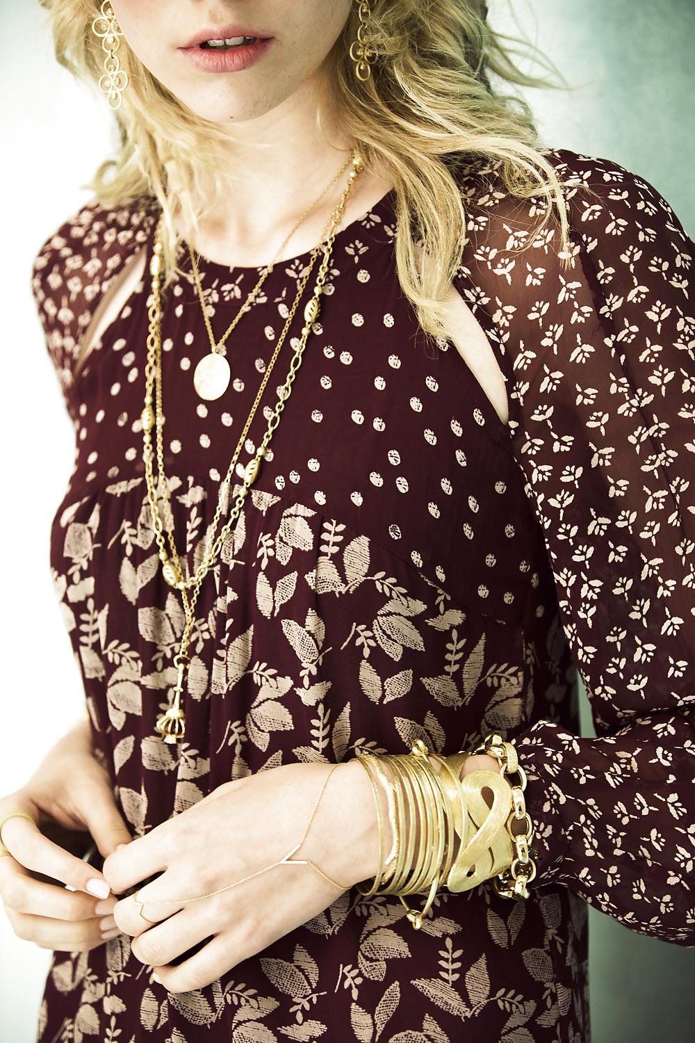 7P Bohemian hippy blonde
