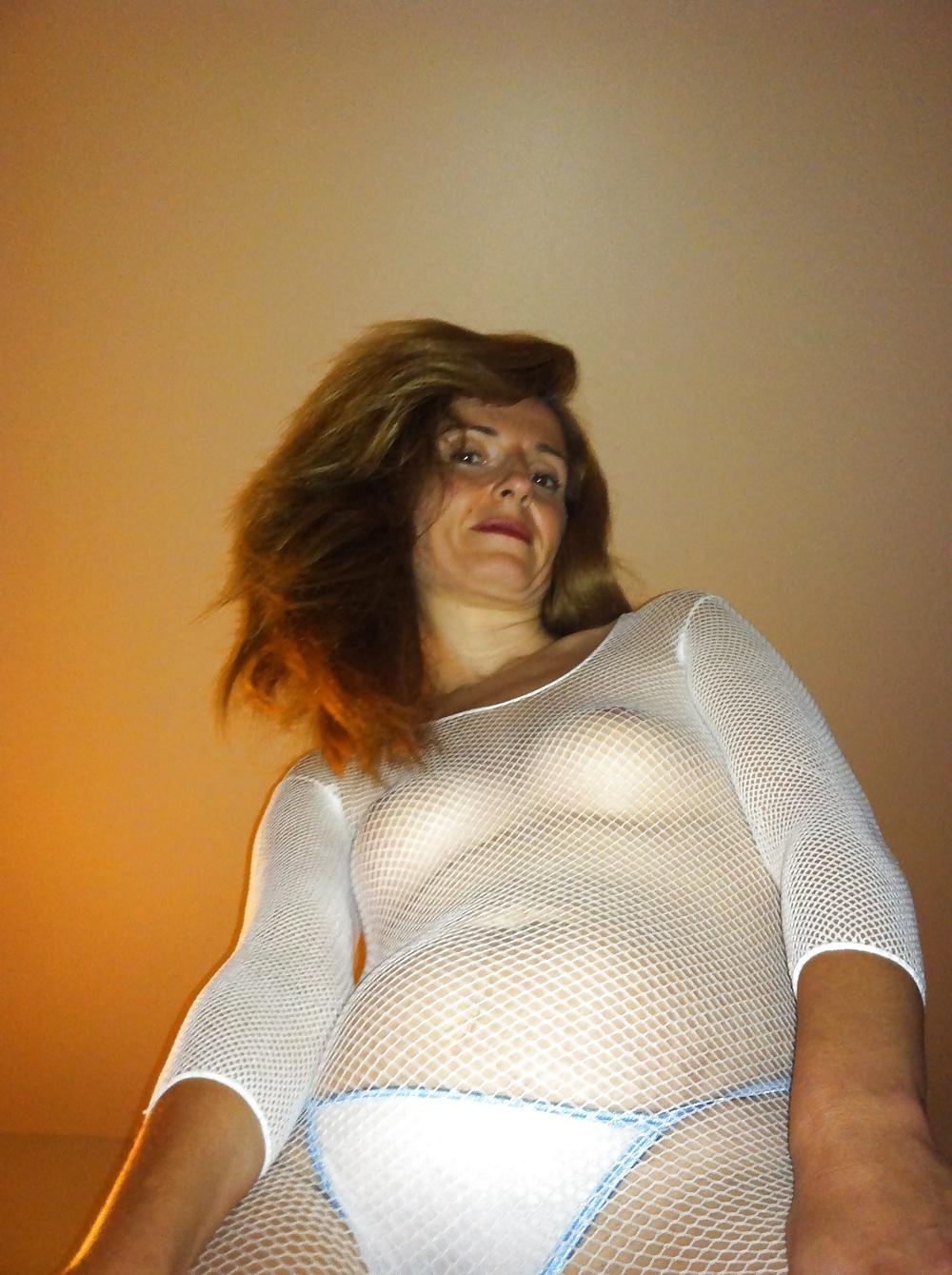 25P White Bodystocking
