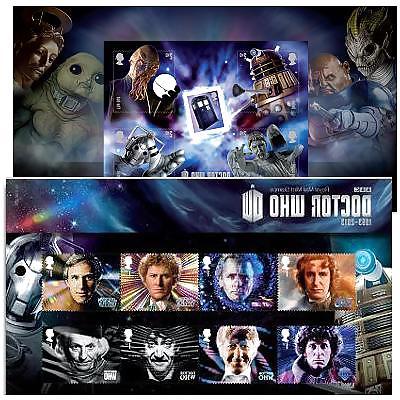 16P Doctor Who 50th Anniversary Stamps