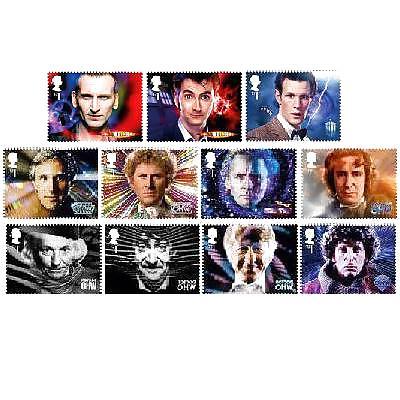 16P Doctor Who 50th Anniversary Stamps
