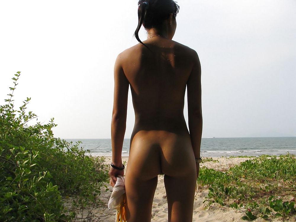 25P Funny orient possing outdoors