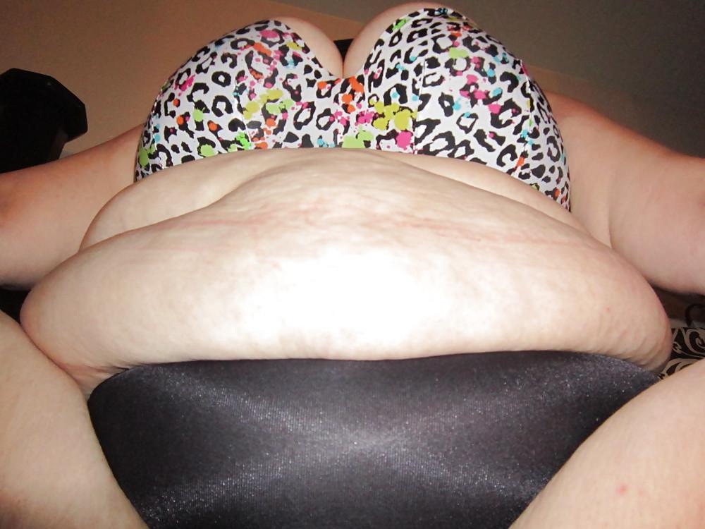 14P My BBW Black Panties After A Long Day At Work