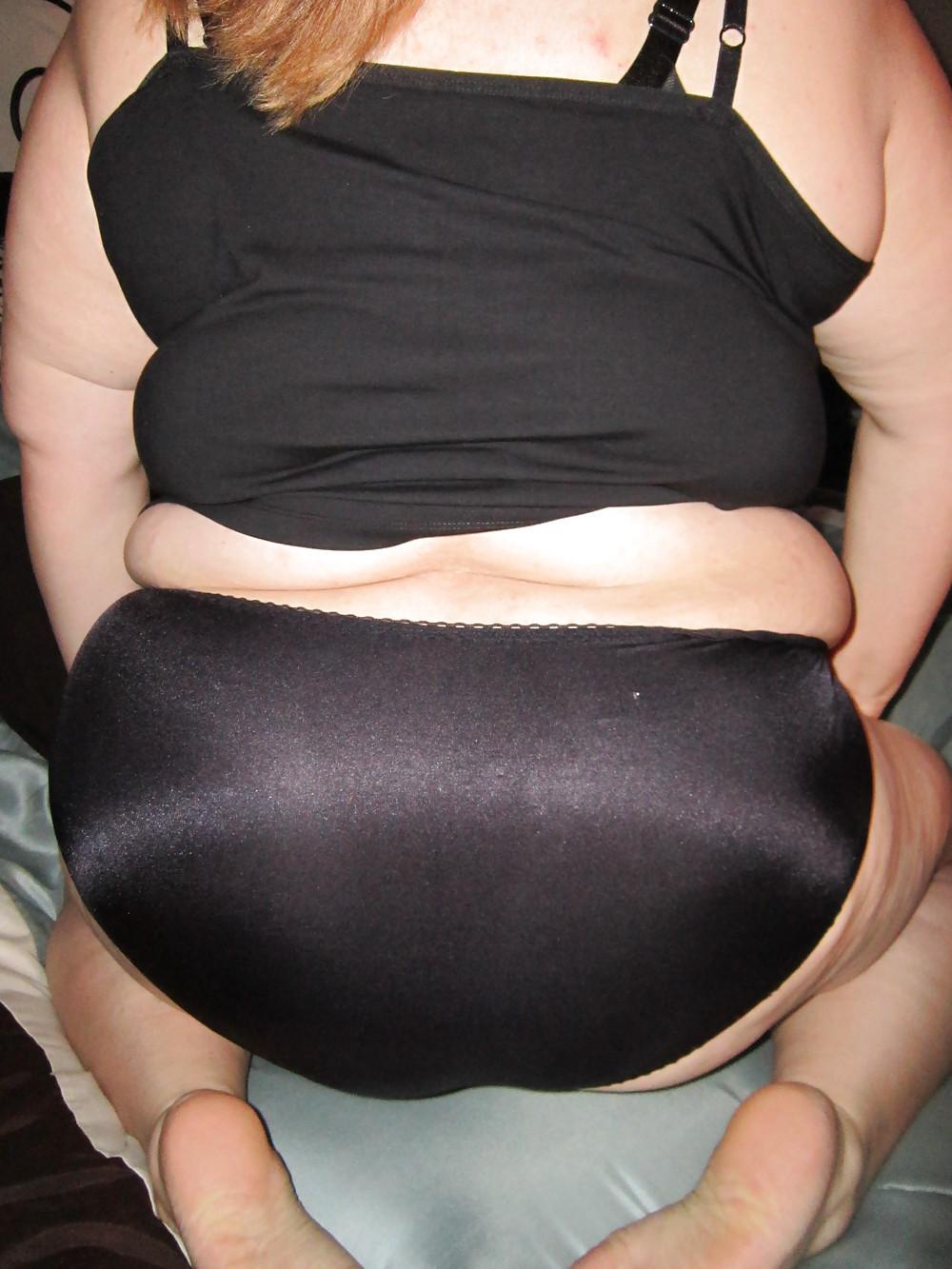 14P My BBW Black Panties After A Long Day At Work