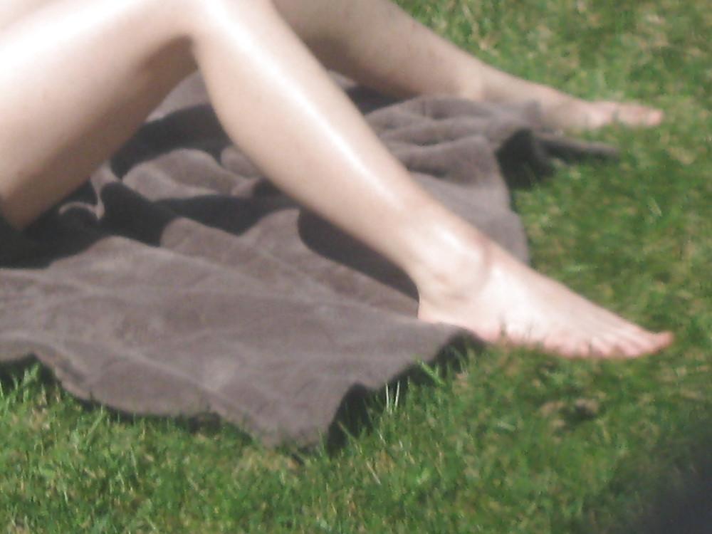 13P My nextdoor neibor sun tanning