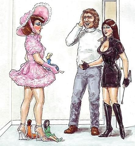 11P Sissy-Feminisierungs-Cartoons