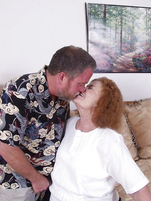 20P Redhead granny with the new lover