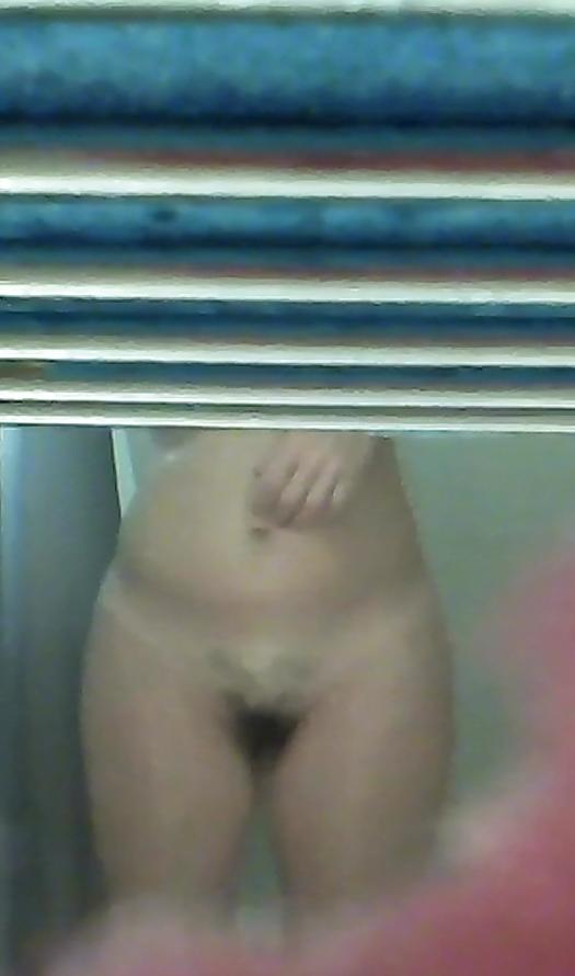 10P My wife on shower on hiden cam