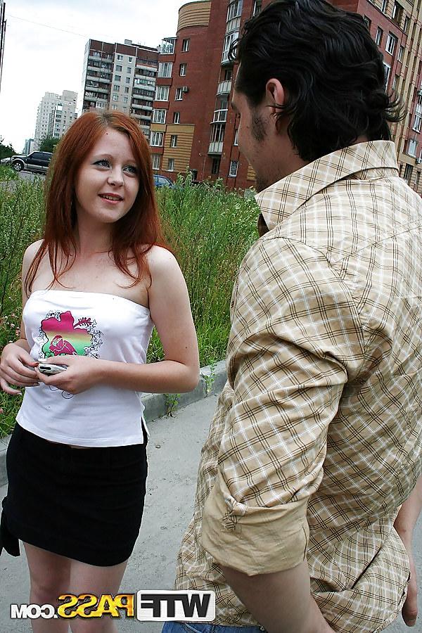 16P Cute redhead girl in the pick up sex scenes