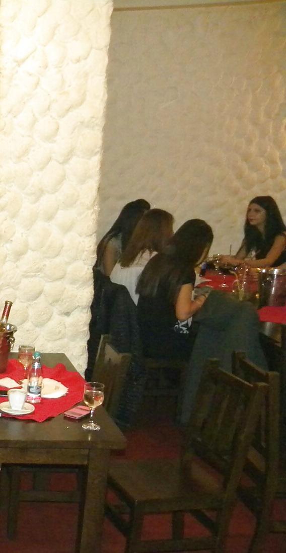 25P Spy old + young women in restaurant romanian