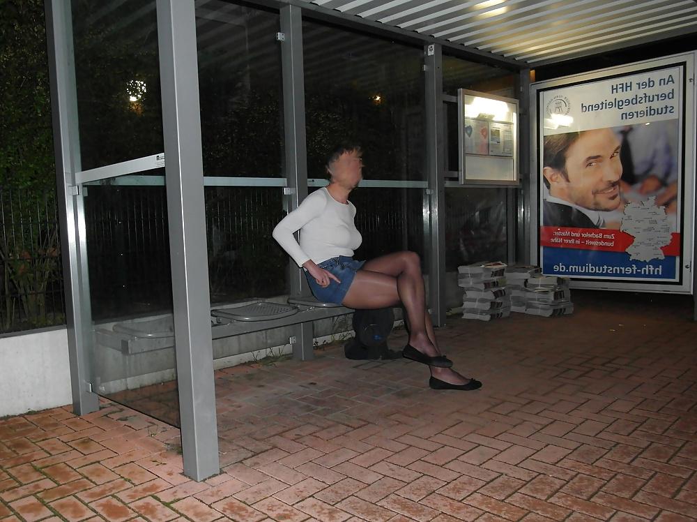 5P Outdoor in Pantyhose Hannover