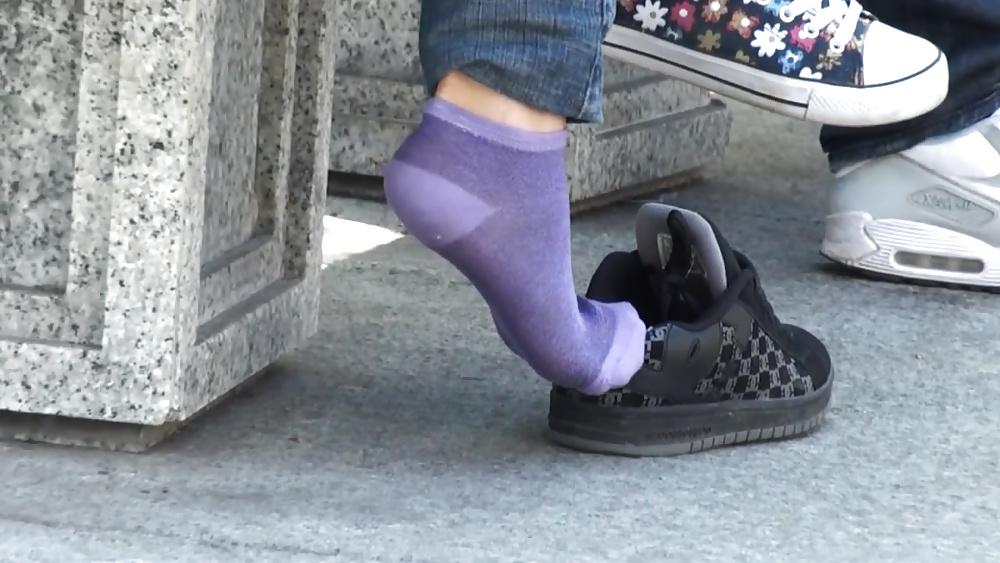 25P Purple socks dc sneaker shoeplay