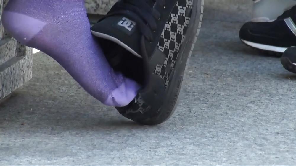 25P Purple socks dc sneaker shoeplay