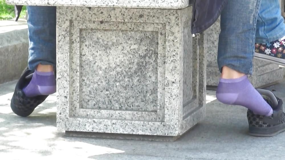 25P Purple socks dc sneaker shoeplay