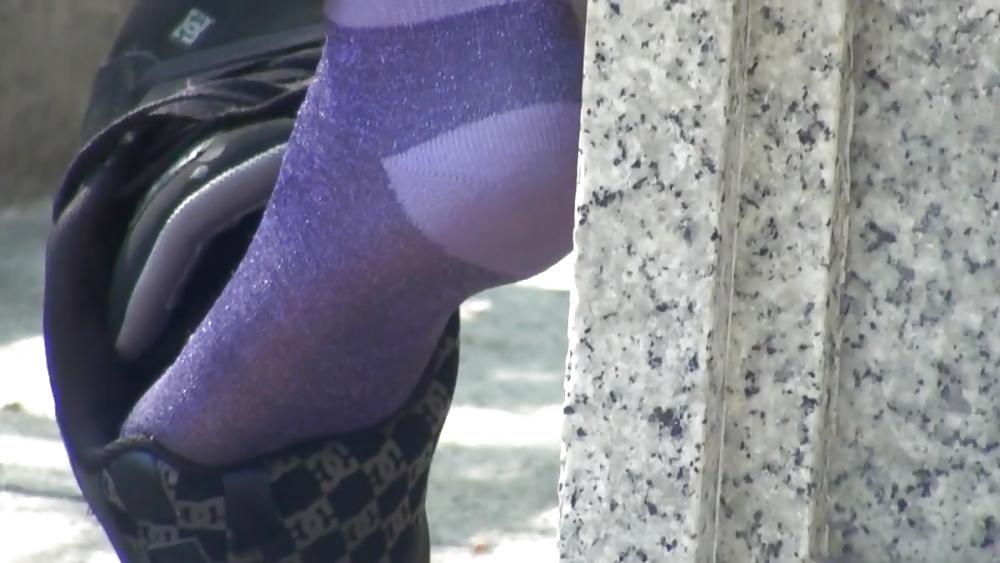 25P Purple socks dc sneaker shoeplay