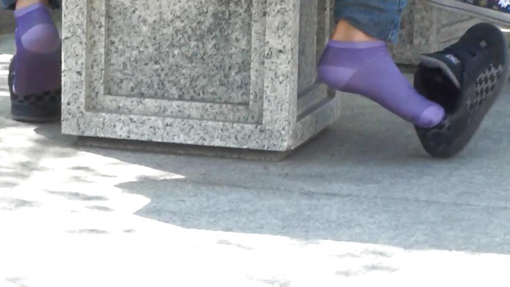 25P Purple socks dc sneaker shoeplay