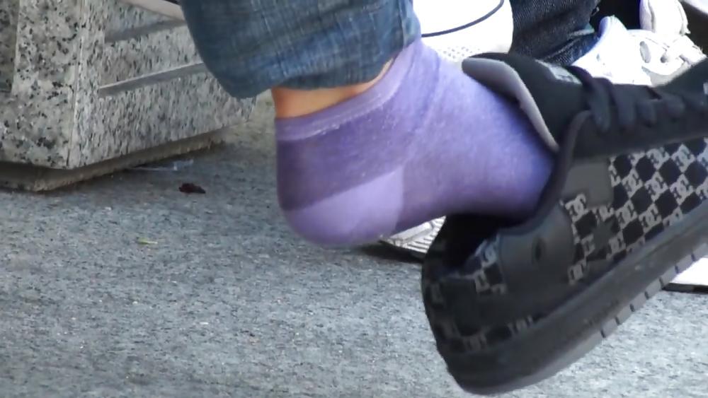 25P Purple socks dc sneaker shoeplay