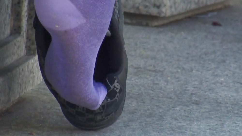 25P Purple socks dc sneaker shoeplay