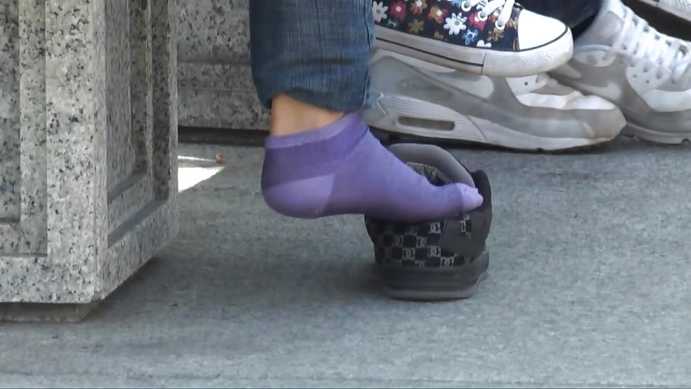 25P Purple socks dc sneaker shoeplay