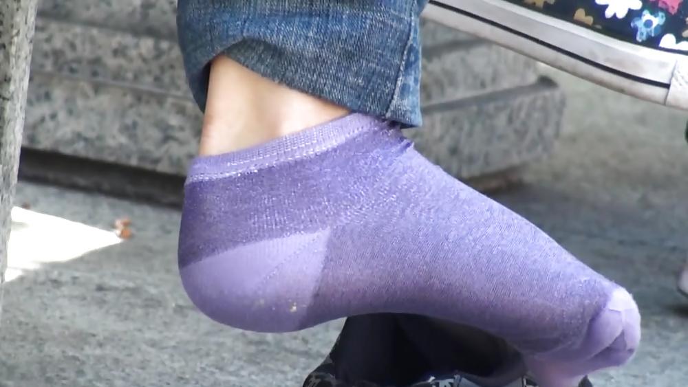 25P Purple socks dc sneaker shoeplay