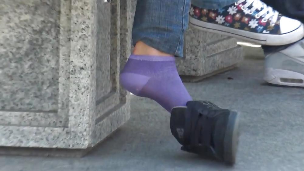 25P Purple socks dc sneaker shoeplay