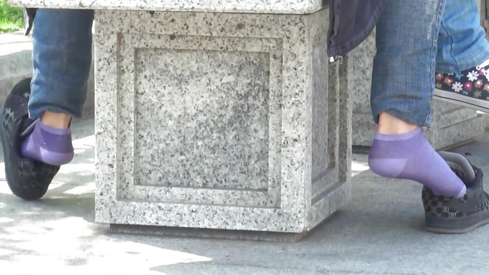 25P Purple socks dc sneaker shoeplay