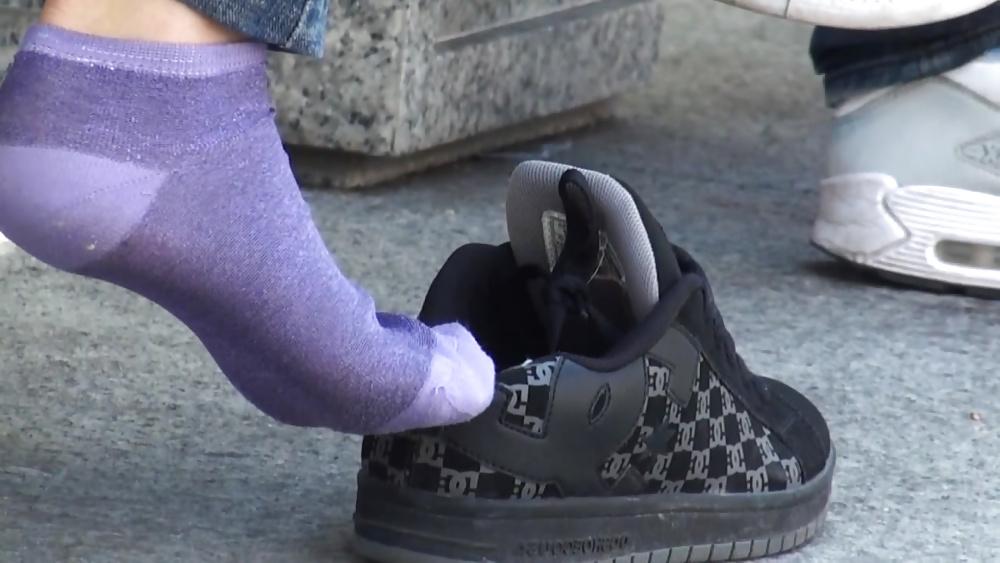 25P Purple socks dc sneaker shoeplay