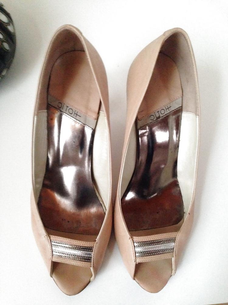 16P My friend's beautiful wife's sexy shoe collection. 