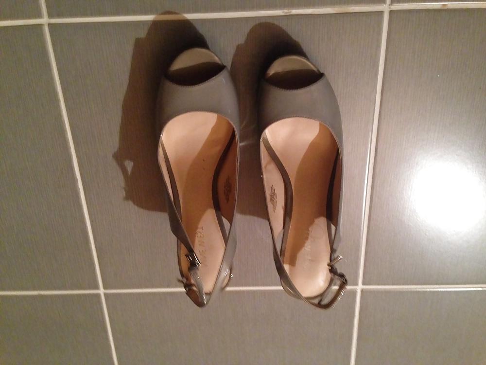 16P My friend's beautiful wife's sexy shoe collection. 
