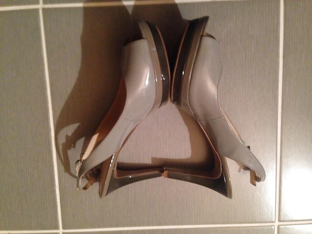 16P My friend's beautiful wife's sexy shoe collection. 