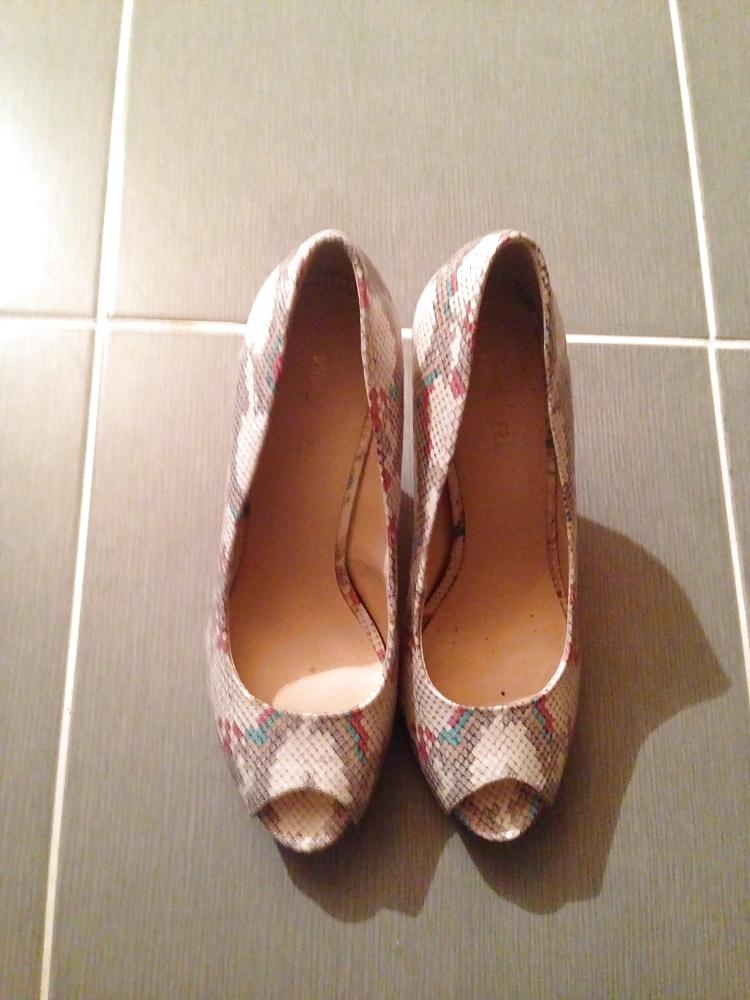 16P My friend's beautiful wife's sexy shoe collection. 