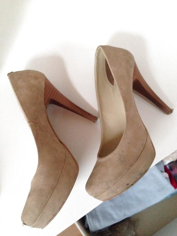 16P My friend's beautiful wife's sexy shoe collection. 