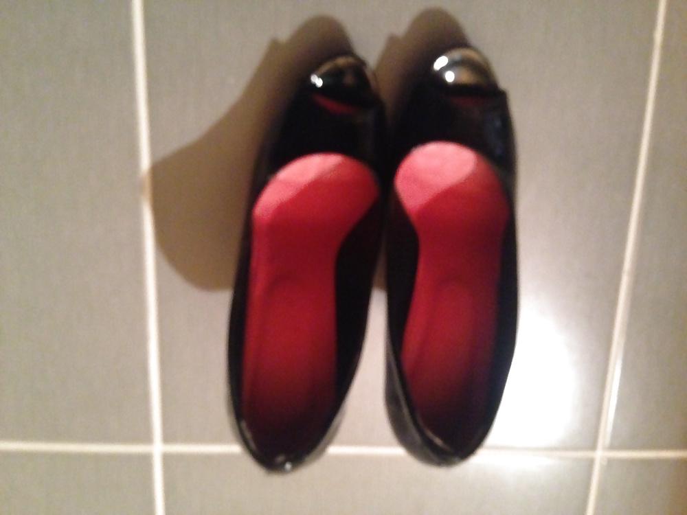 16P My friend's beautiful wife's sexy shoe collection. 