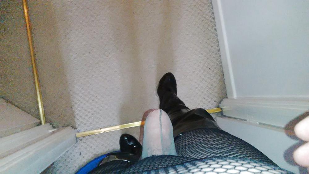 11P Bodystocking kinky boots and mask encasement