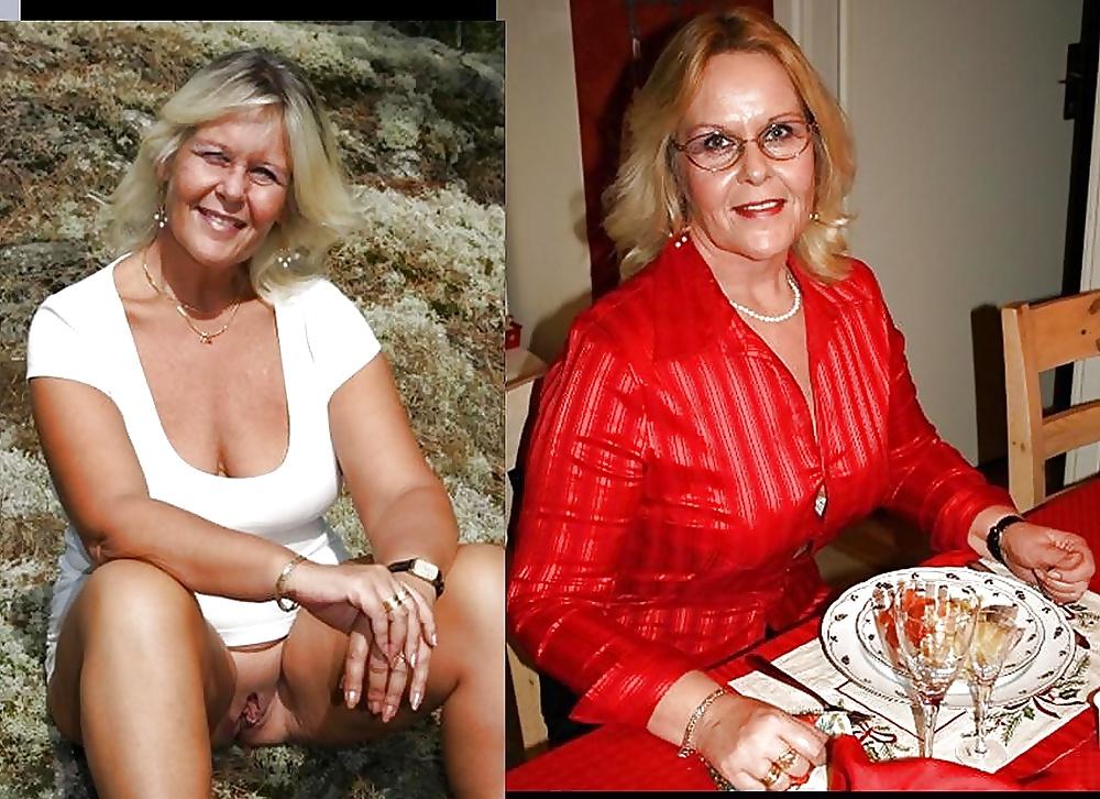 25P Dressed and undressed beautiful women, the wives, sluts