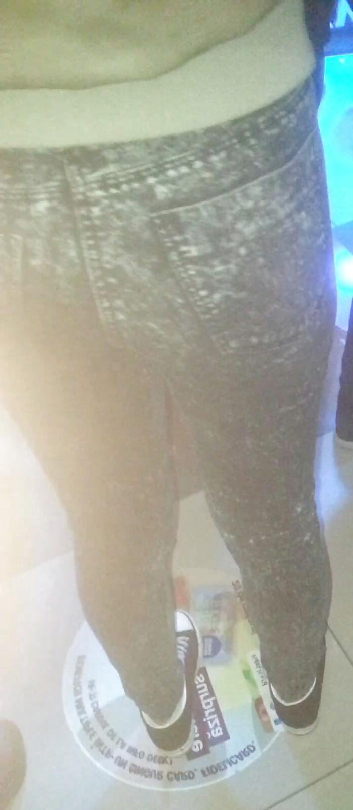 17P Spy sexy ass old + young in mall romanian
