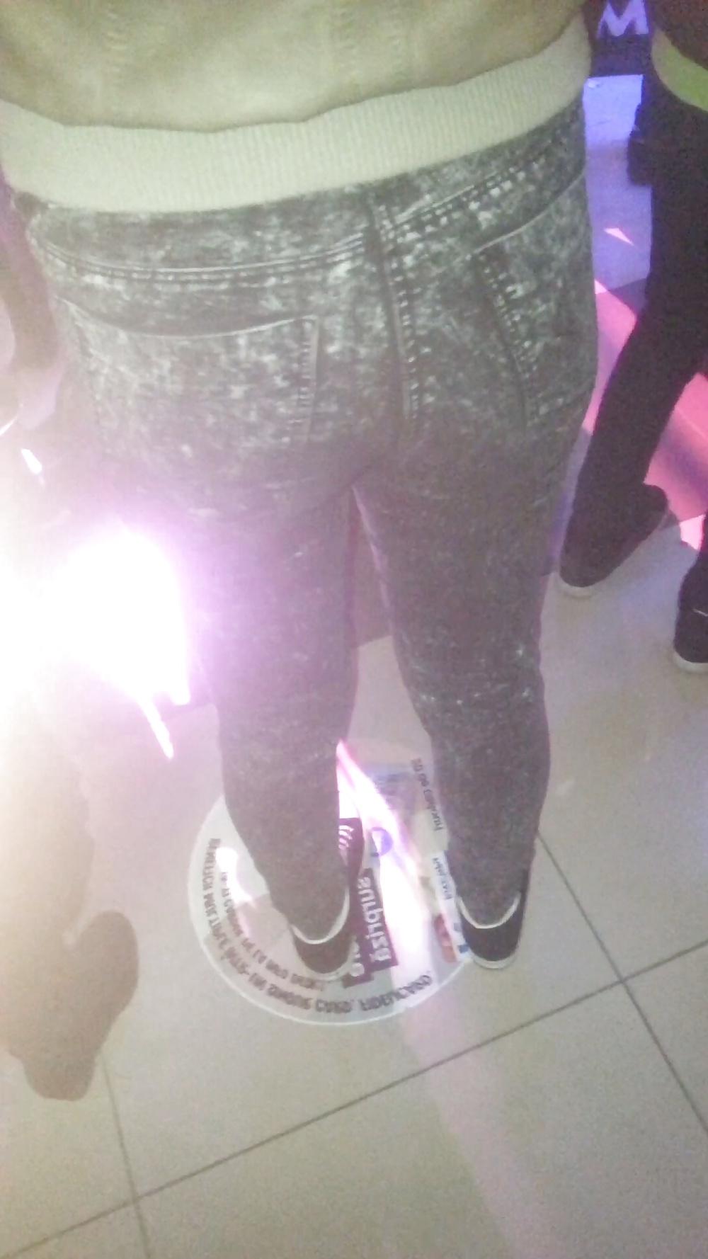 17P Spy sexy ass old + young in mall romanian