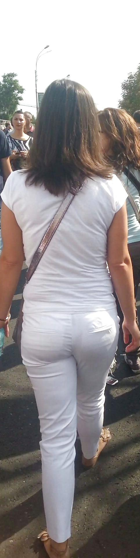 10P Spy sexy ass jeans white romanian