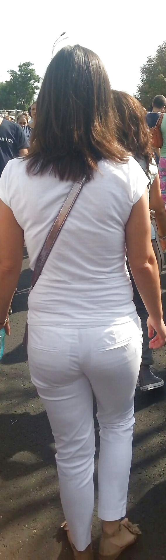 10P Spy sexy ass jeans white romanian