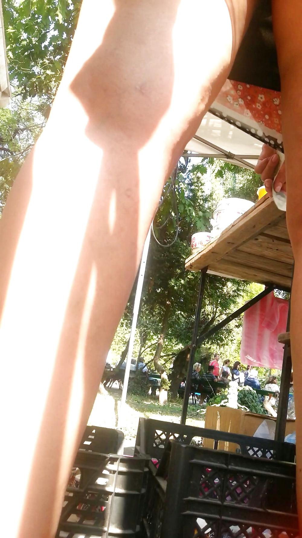 5P Spy sexy feet and skirt mature romanian