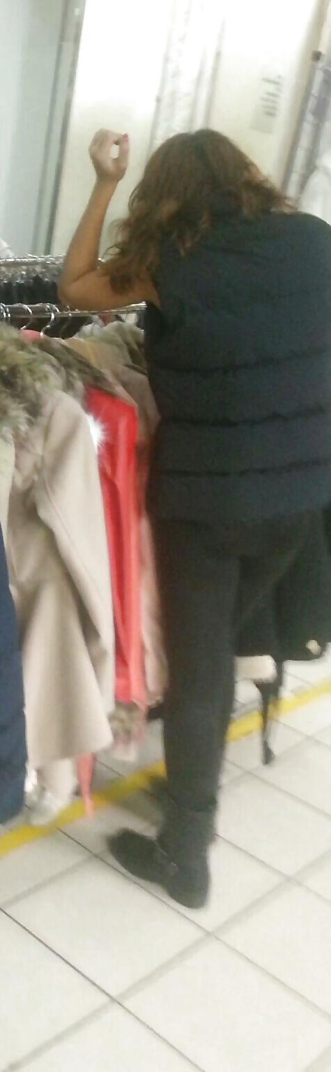 22P Spy sexy ass in shop romanian