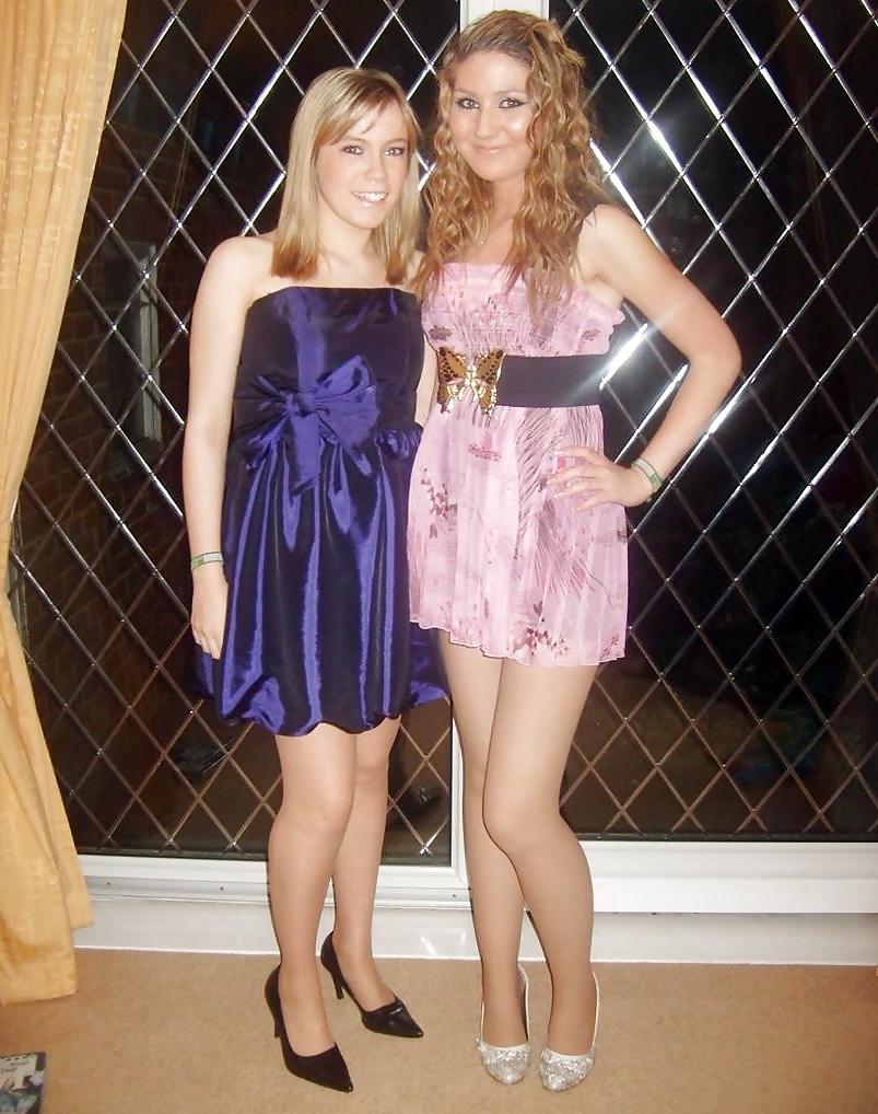 25P Crossed pantyhose legs and others