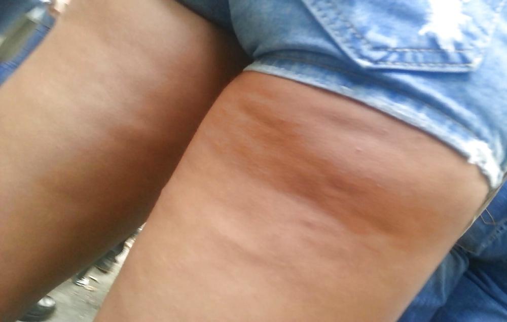17P Spy sexy teens ass jeans shorts romanian