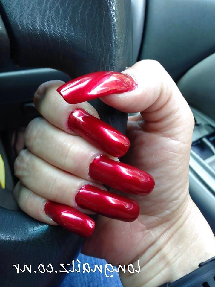 23P Long Nails Hands